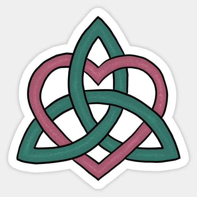 Celtic Knot Heart (sparkle) Sticker by Serene Twilight
